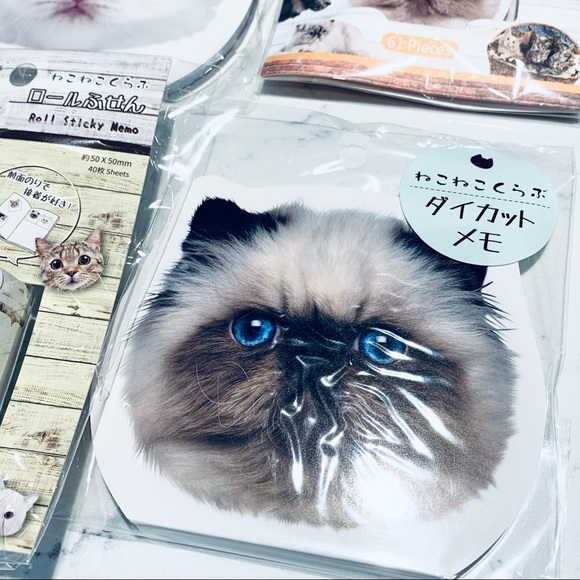 Daiso Japan 6 Packs of Cute Cat Sticker flake seal - Picture 2 of 7